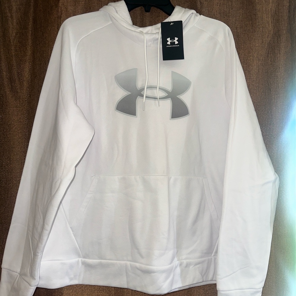 Under Armour Classic White Fleece Hoodie
